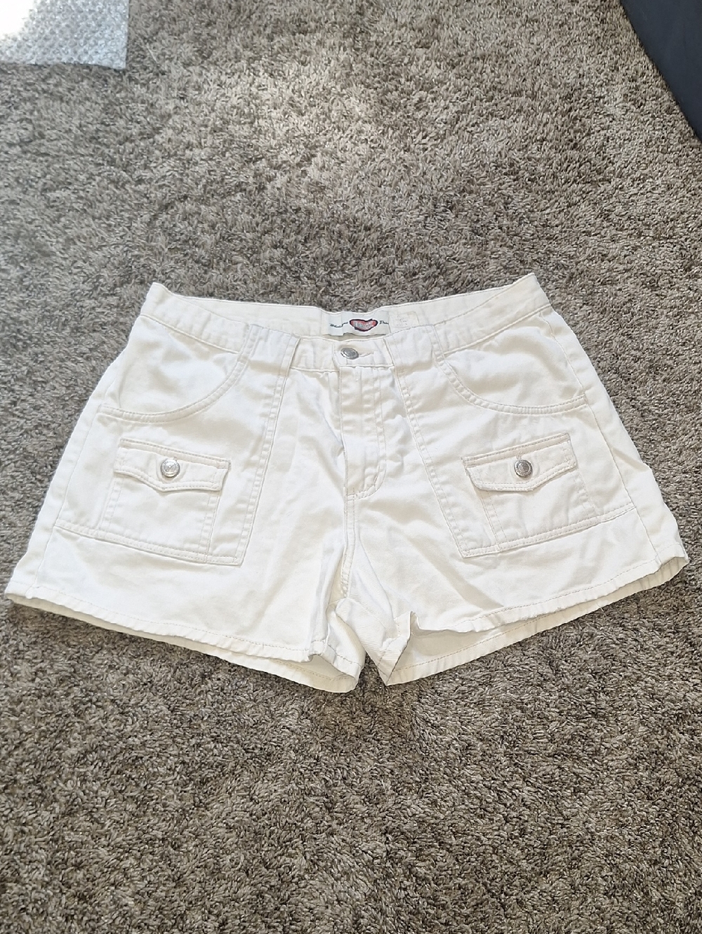 Vintage Chazz Denim Jean Shorts - Cargo - 9 - Cream